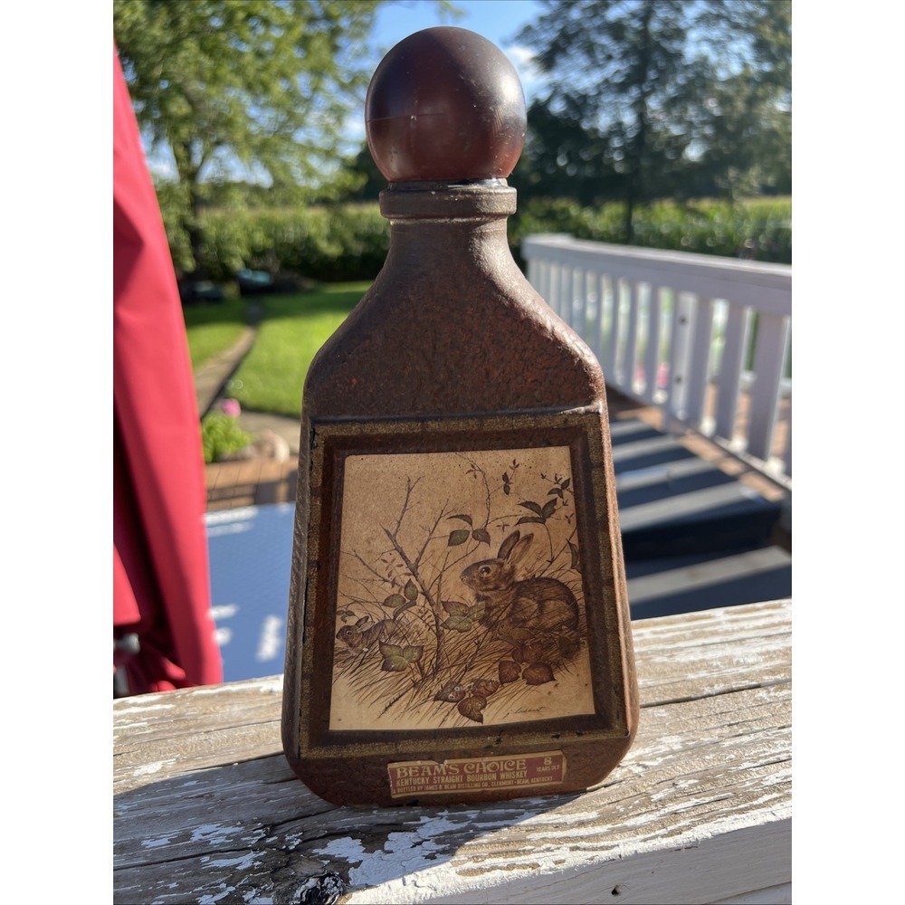 Jim Beam Beam's Choice Vintage Cottontail Rabbit Decanter Bottle James Lockhart